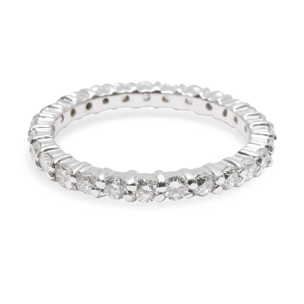 Prong Set Diamond Wedding Band in 14K White Gold (1.08 CTW)